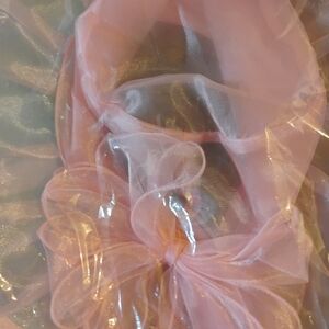 Elegant Pink Sheer Hat